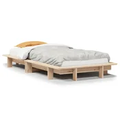 shumee vidaXL Posteljni okvir brez vzmetnice 90x200 cm masiven borov les