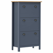 Ormaric za cipele Hill sivi 72 x 35 x 124 cm masivna borovina