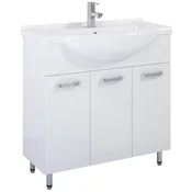 Omarica pod umivalnikom Eve 85 cm 3 vrata bela
