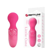 Mini klitoralni masažer Little Cute, 12cm, Roze