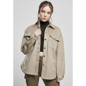 Womens classic overshirt lighttaupe
