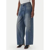 Eleh Jeans hlače EL098 Modra Wide Leg