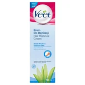 Veet Depilatory Cream depilacijska krema za noge za občutljivo kožo aloe vera in vitamin E  100 ml