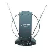 Gembird GMB-101 antena sobna sa pojacalom, UHF/VHF, dobit 25dB, 220v+12V crna (721)