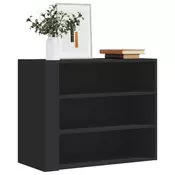Zidni ormaric crni 75 x 35 x 60 cm od konstruiranog drva