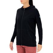 UYN Run Fit OW Hooded Full Zip Blackboard Womens Sweatshirt