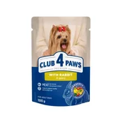 Club 4 Paws Premium vlažna hrana za pse, Zecetina, 100 g