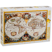 Puzzle Gold Puzzle od 1000 dijelova - Stara karta svijeta