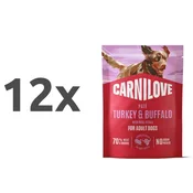 Carnilove Dog Adult vrečka, pate - puran in bivol - 300 g 12 x 300 g