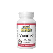 Natural Factors – Vitamin C s postopnim sproščanjem 1000 mg, 90 tablet