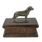 shumee Rotvajler II - žara za pasji pepel, klasična žara s kipcem, elegantna žara s psom znamke Art-Dog