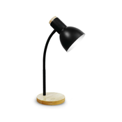 Stona lampa MARMA 1xE27/40W/230V crna/kaucukovo drvo
