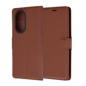 Techsuit Leather Folio preklopna torbica za Honor 200 - rjava