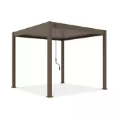 Bioklimatska pergola Antares — Samostoječa/3 x 3/Rjava/Ročni