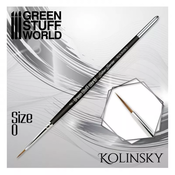 Kolinsky Brush size 0 - SILVER SERIE