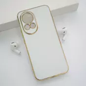 Maska Fresh Electroplated za Huawei Nova 12 bela