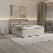 Bessagi Home Postelja Z Vzmetnico Imola, Krem, Z Nadvložkom, 140x200