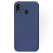 Silikonski barvni ovitek Samsung A40 MATT modra - samsung