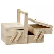 Drvena preklopna kutija za šivenje (Kutija za materijal za)