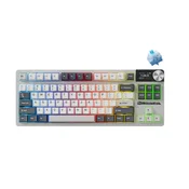 ROYAL KLUDGE S85 White Night Cloud Switch RGB Hot-Swappable Mechanical Keyboard