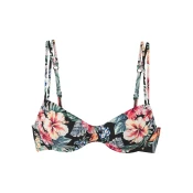 LASCANA Bikini zgornji del zelena/roza/rdeča/črna