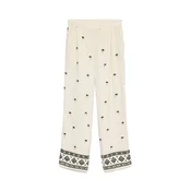 Vero Moda Hlače iz tkanine Kai 10345546 Kremna Regular Fit