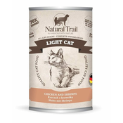 slomart NATURAL TRAIL Mokra hrana za mačke piščanec s kozicami - 400g, brez glutena, za zdravo težo in alergije