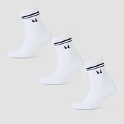 Nogavice za pilates MP (3 v pakiranju) – bele - UK 6-8