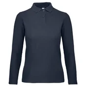 MAJICA DUGI RUKAVI POLO B&C ID.001 LSL/WOMEN 180G TAMNO PLAVA XS