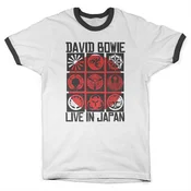 David Bowie Live In Japan Ringer White/Black XL Majica