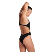 Womens swimwear arena swim tech solid black/white s - uk32