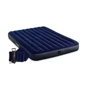 Krevet na napuhavanje Queen Dura-Beam Classic Downy s rucnom pumpom - Plava - Fiber-Tech™ - 25 cm - 152 cm - 203 cm - 272 kg
