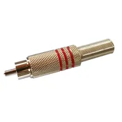 AH 7622RED RCA konektor rdeč