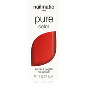 Nailmatic Pure Color lak za nohte ELLA- Rouge Corail / Coral Red 8 ml