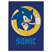 GAYA Uradna odeja iz flisa Sonic The Hedgehog (39,5 x 55 palcev), 100% mehak poliester, (20855086)