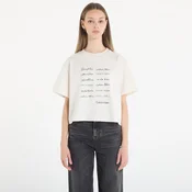 Majice Calvin Klein Jeans Ss Cropped Boxy Grap Tee White M