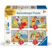 Ravensburger - Puzzle 4 proti 1 Medvedek Pu - 1 - 39 kosov