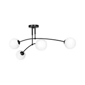 Luster na štapu PREGOS 4xE14/10W/230V crni