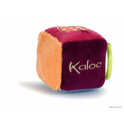 KALOO 963278-3 plyšová kocka COLORS-ACTIVITY 13 cm z jemného mäkkého plyšu