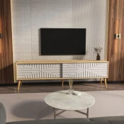 HANAH HOME TV polica Riso Sapphire Oak White