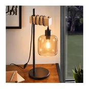 BRILAGI - Namizna svetilka NUBILA 1xE27/40W/230V rjava/črna/dimna rjava