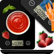 shumee Elektronska kuhinjska tehtnica EKS002K z LCD zaslonom, limonina espresso