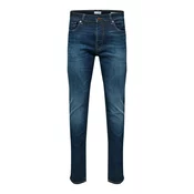 SELECTED HOMME Kavbojke Leon, modra