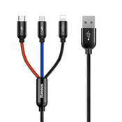 BASEUS USB kabel za punjenje 3u1 Lightning/TypeC/Micro 3.5A tri boje 1.2m