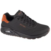 Skechers  Baskets  Uno Suited On Air durabuck gaufré  Črna