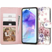 OVITEK TECH-PROTECT WALLET GALAXY A55 5G BLOSSOM FLOWER