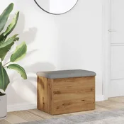 shumee vidaXL Shranjevalna klop Artisan hrast 62x42x45 cm lepljen les