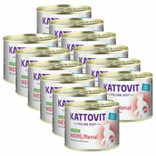 Kattovit Niere/Renal v konzervi - puran 12 x 185 g