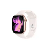 APPLE Watch S11 Cellular 42mm Rose Gold Aluminium Case with Light Blush Sport Band - M/L (mf8f4rk/a)