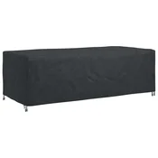 Vidaxl Prevleka za pohištvo Enobarvno Črna 300 x 140 x 90 cm 600D